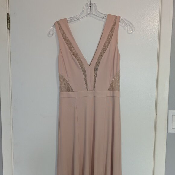 Women's Formal Pink Dress - Picture 3 of 5